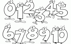 Desenhos De Numeros Para Colorir Numeros De 0 A 10 Desenhos Para Desenhar