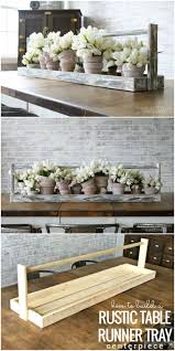 How To Build A Rustic Table Runner Tray Centerpiece Remodelaholic Rustic Table Runners Wood Crafts Diy Rustic Table