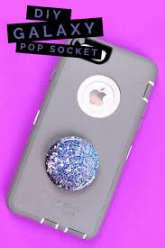 If there is already a design, painting a base coat can be helpful. Galaxy Pop Socket With Mod Podge Misc Mad In Crafts