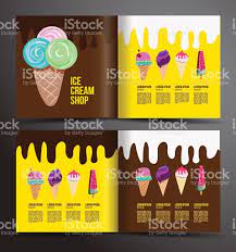 Ice Cream Brochure Design Menu For Ice Cream Shop Menu Card Design Ice Cream Menu Ice Cream Logo