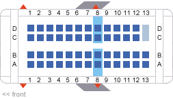 47 punctual canadair regional jet 700 seat map