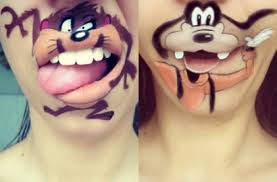 Banyak kartun yang bikin membuat kita tertawa lepas, banyak pesan dan amanat yang disampaikan dari film kartun tersebut. Kreasi Unik Lukis Bibir Jadi Tokoh Kartun Lucu