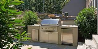 These bbq island kits simplify the entire process of designing and building an outdoor kitchen by providing all the components and appliances you need to put the. Outdoor Kitchen Layouts Samples Ideas Landscaping Network