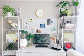 Diy desk ideas to make working from home a breeze balance a wooden board across two ikea storage cabinets, and boom—you have an instant desk with plenty of room to stash your office supplies. 8 Home Office Ideas To Help You Work From Home Like A Boss