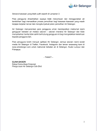 Simbol * digunakan bagi bazar yang menjadi tumpuan ramai. Air Selangor On Twitter