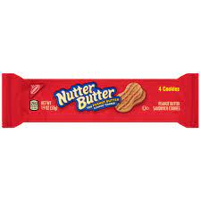 America's #1 peanut butter cookie. Nabisco Nutter Butter Snack Pack Peanut Butter Cookies 1 9oz 56g Candy Warehouse Co Uk