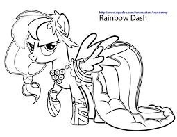 Free printable rainbow dash coloring pages for kids that you can print out and color. Coloring Page For Rainbow Dash Galla Dress My Little Pony Coloring Cute Coloring Pages Hello Kitty Colouring Pages