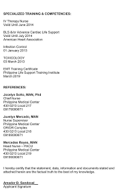 Resume Format Philippines 2020