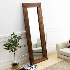 This wooden construction not only. Antjumper Wooden Framed Full Length Mirror Lager Hanging Mirror Dressing Mirror For Living Room Bedroom Home Rustic Style Decor Leaning Against Wall Wall Mounted Large Mirror 65 X24 Brown Buy Online In Japan At Desertcart Jp
