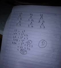 Cara menentukan kpk dari dua bilangan kita akan membahas secara detail tentang cara menentukan kpk dari dua bilangan. Kpk Dari 27 Dan 45 Masnurul