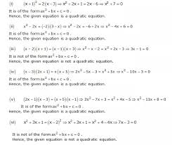 Ncert Solutions For Class 10 Maths Chapter 4 Quadratic Equations Ex 4 1 A Pluse Topper Com Quadratics Quadratic Equation Equations
