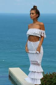 The Mermaid Crochet Maxi Skirt Beach Wedding By Ellennjames Crochet Maxi Skirt Crochet Skirt Pattern Crochet Bodycon Dresses