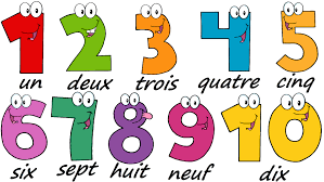 Image result for french numbers and colors