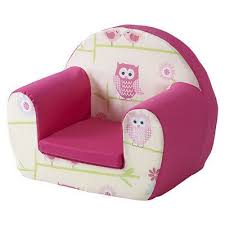 Owls Twit Twoo Pink Childrens Kids Comfy Foam Chair Toddlers Armchair Seat Girls Toddler Chair Toddler Armchair Childrens Rocking Chairs