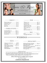 Hair Stylist Makeup Artist Brochure