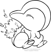 Chikorita 152 to ampharos 181. Drawing Pokemon Second Generation Coloring Page