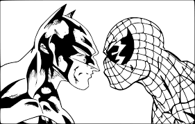 Coloriage Batman Et Spiderman Dessin A Imprimer Sur Coloriages Info