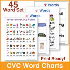 Cvc Word Charts