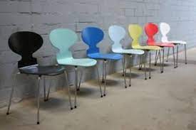 Arne jacobsen ameise ant chair 3 legs designed by arne jacobsen | twentytwentyone ameise stuhl mit farbiger lasur (dreibeinige version) i designklassiker * wunderkammer *: Design Fritz Hansen By Arne Jacobsen 3101 Chair Ant Chair 4 Leg Stackable Ebay