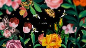 Gucci text logo on a gucci pattern. Gucci Garden Screensaver Gucci Official Site United States