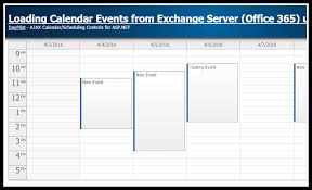 Tutorial Loading Calendar Appointments From Exchange Server