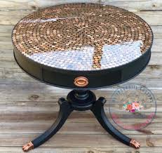 Coin Resin Table Top Penny Table Tops Penny Table Resin Table Top
