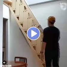 Comfortable Folding Ladder For Home Stairs Design Staircase Design House Stairs