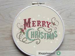 Cross stitch and embroidery patterns to download come in a range of beautiful styles. Christmas Cross Stitch Pattern Merry Christmas Vintage Modern Cross Stitch Pdf Instant Download Best Quotes Ponto Oitinho Bestquotes