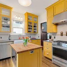 Free shipping* on all recessed lighting. 75 Beautiful Kitchen With Yellow Cabinets And Quartz Countertops Pictures Ideas July 2021 Houzz