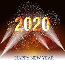 Happy New Year 2020 Background With Fireworks Vector And Png New Year Greetings Happy New Year Greetings Happy New Year 2020