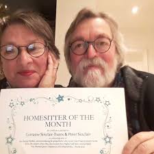 Homesitters of the Month for December 2020 are Lorraine Sinclair-Evans &  Peter Sinclair