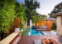 Swimming pools with organic shapes like this one are great if you try to create a simple yet interesting design for your backyard. 23 Small Pool Ideas To Turn Backyards Into Relaxing Retreats