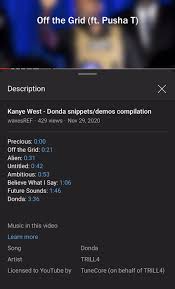D'autres lyrics dans le même album donda: Either Kanye Gave Carti The Song Off The Grid Or He S Featured On It For Donda I M Happy With Either Playboicarti