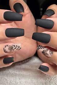 Black nail color looks good with yellow, silver, white and golden nail colors patterns. 54 Elegant Black Nail Art Designs And Ideas Black Nails Black Nail Art Black And White Nail Art