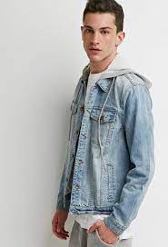Hooded Denim Jacket Hooded Denim Jacket Leather Jacket Men Jackets