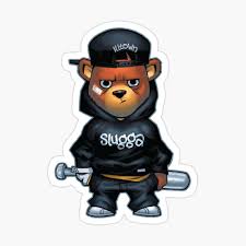 High quality gangsta bear inspired art prints by independent artists and designers from around the world. Slugga Bear Poster By Wybrandb Redbubble
