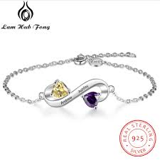 Italian charm bracelets originated in italy and are now popular in the states. 925 Sterling Silver Infinity Bracelet Personalized Name Birthstone Bracelet Custom Charm Bracelet Fine Jewelry Lam Hub Fong Buy At The Price Of 4 99 In Aliexpress Com Imall Com