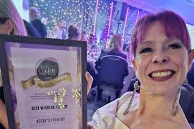 Becky's wedding work recognised again as brilliant Bathgate florist wins  another award