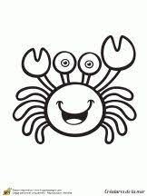coloriage les creatures de la mer sur hugolescargot com pat patrouille a colorier crabe dessin cupcake coeur