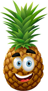 Dy Ananas Heureux Smiley Emoticone Clipart Cartoon Fond Transparent Frutas Para Criancas Desenhos De Frutas Imagens De Vacas