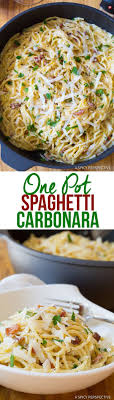 One Pot Spaghetti Carbonara A Spicy Perspective En 2020 Recettes De Cuisine Repas Nourriture
