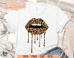 Leopard Lips Png Leopard Lips Sublimation Png Lips Svg Lips Etsy Svg Dripping Lips Lips
