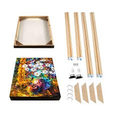 Spread wood glue along each edge of the inner frame. Diamond Painting Canvas Frame Diy Stretcher Strip Kit Diy Canvas Frame Wooden Canvas Diy Poster Frame