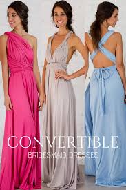 Convertible Bridesmaid Dresses Can Be Wrapped In A Variety Of Different Ways To Create Beautiful Multi Way Styl Multi Way Dress Infinity Dress Patterns Dresses