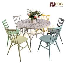 Paint is the easiest and cheapest way to update your old furniture. High Quality Power Coating Outdoor Round Table Dining Garden Furniture Dining Table Set Furniture Manufacturers In China Metal Table 680dt Alu Ro70 Jiemei