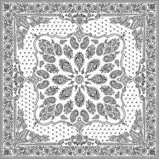 Black And White Paisley Pattern Vector Stock Vector Bandana Design Graphic Tshirt Design Paisley Doodle