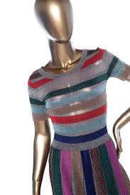 Missoni Metallic Striped Dress