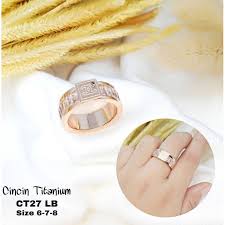 Ukuran / size cincin titanium Cincin Titanium Size 6 Shopee Indonesia