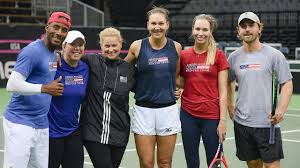 Everyone likes to know whom their favorite tennis player is dating. 2018 Fed Cup Practice Danielle Collins And Nicole Melichar Youtube