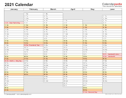 Free download excel calendar template 2021 instantly without signing up. 2021 Calendar Free Printable Excel Templates Calendarpedia